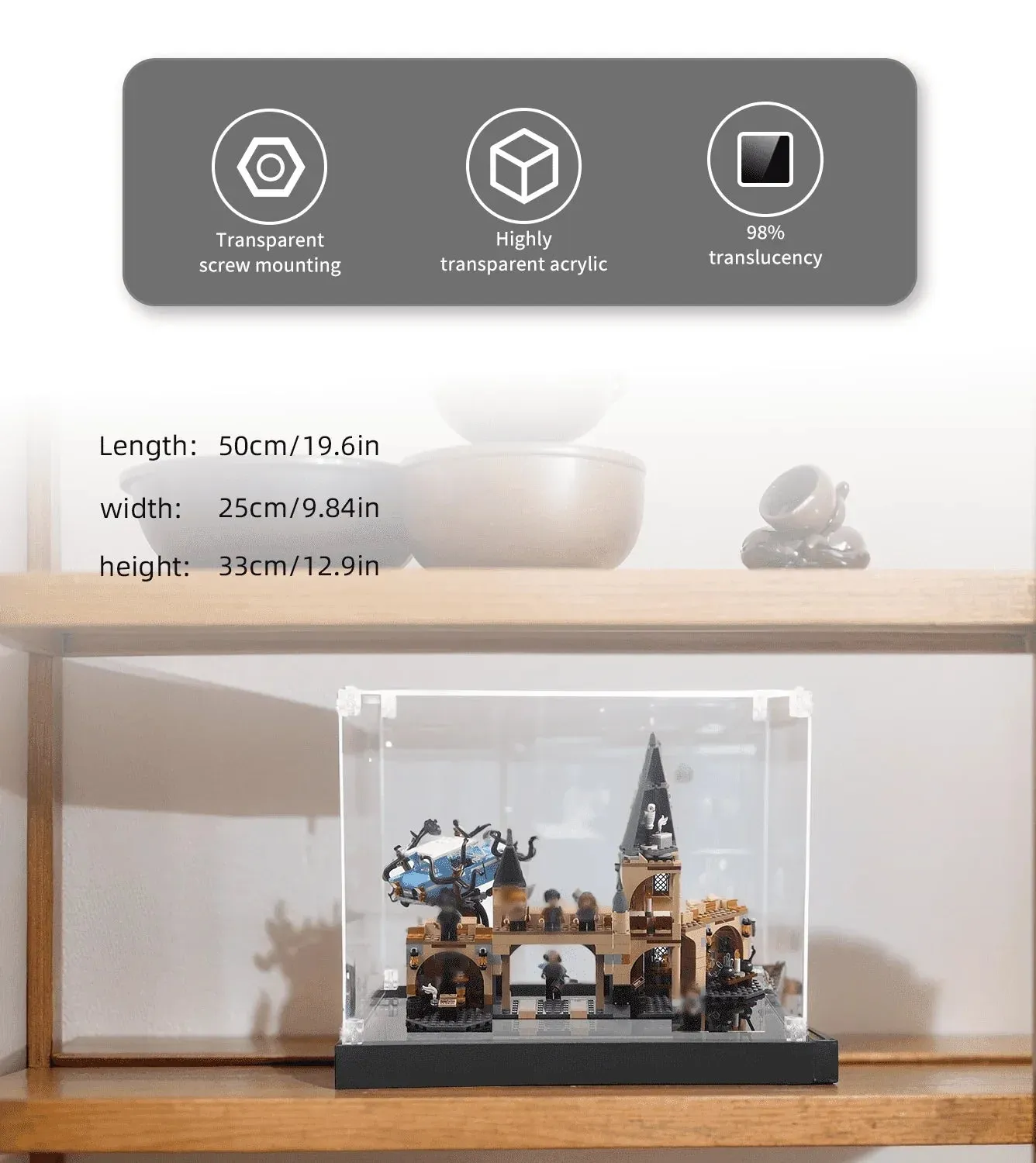 Vitrine für Lego Hogwarts Whomping Willow 75953 — 5