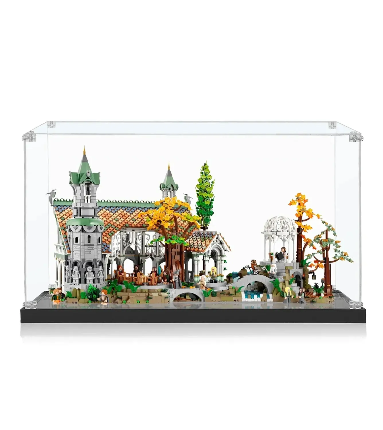 Aukščiausios kokybės akrilinė eksponavimo dėžė LEGO® Icons THE LORD OF THE RINGS: RIVENDELL™ (10316) — 5