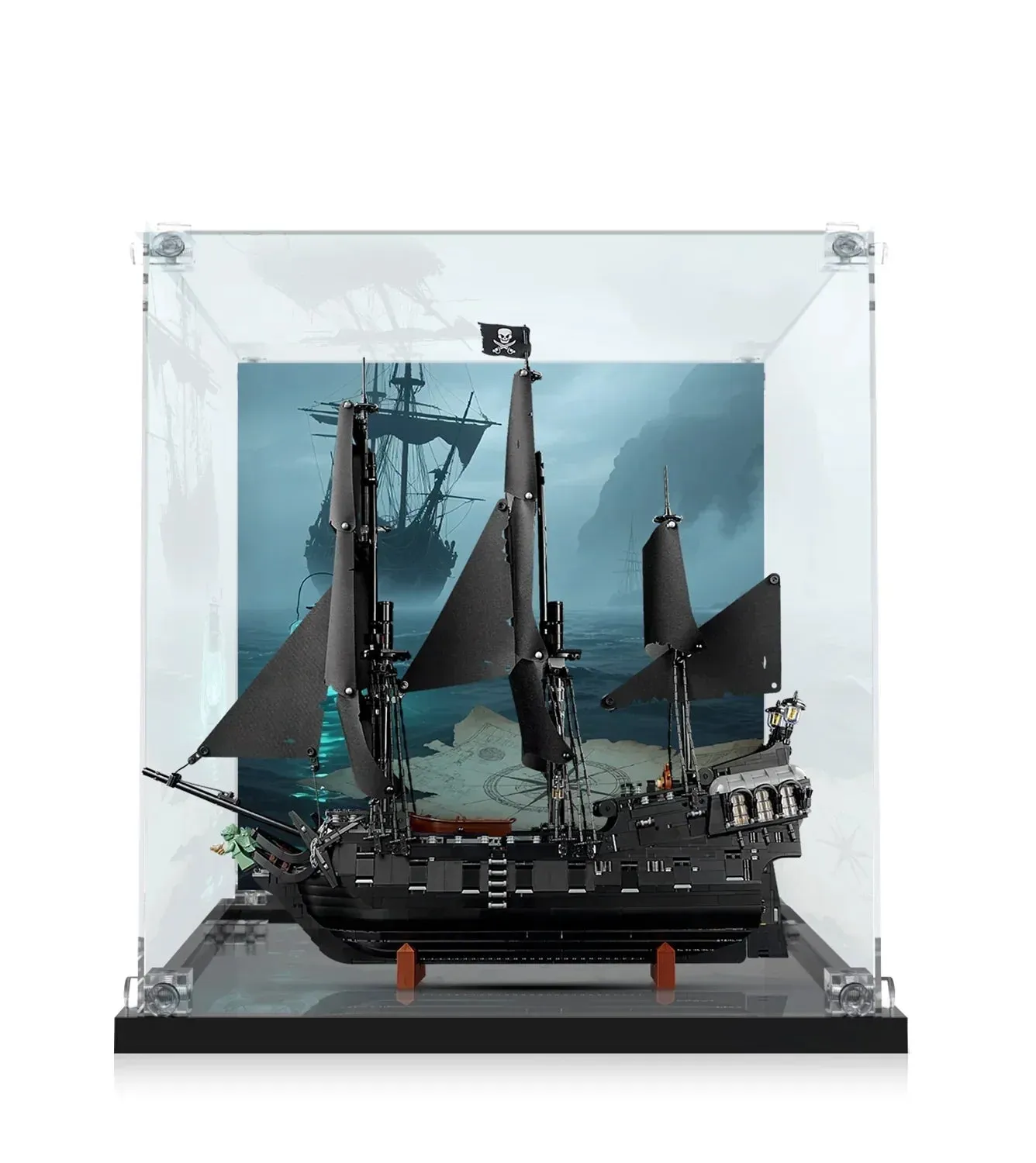Vitrine für LEGO Icons Captain Jack Sparrow's Pirate Ship 10365