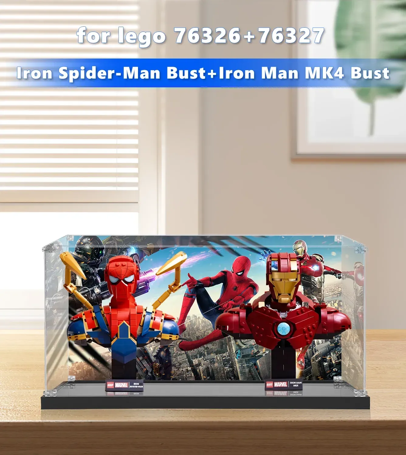 Eksponavimo dėžė LEGO® Marvel Spider-Man 76326 + Iron Man 76327 — 2