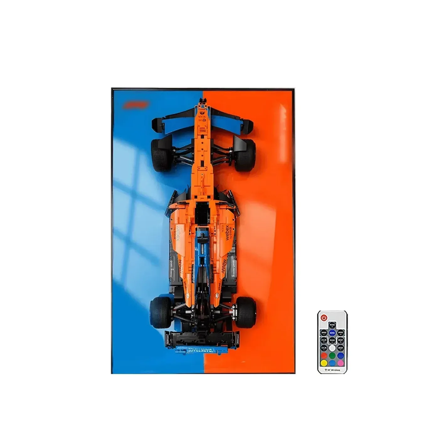Sieninis eksponavimo rėmas, skirtas LEGO 42141 Technic™ McLaren Formula 1™ Race Car — 17