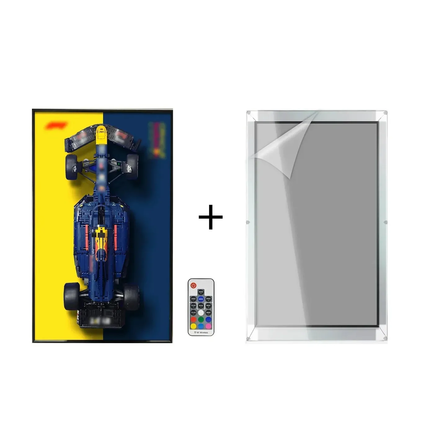 Wall display frame for LEGO Oracle Red Bull Racing RB20 F1 Car 42206 — 23
