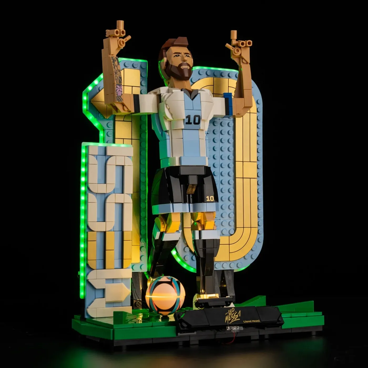Premium-belysningskit kompatibelt med LEGO® Editions Lionel Messi – Soccer Legend 43015 — 7