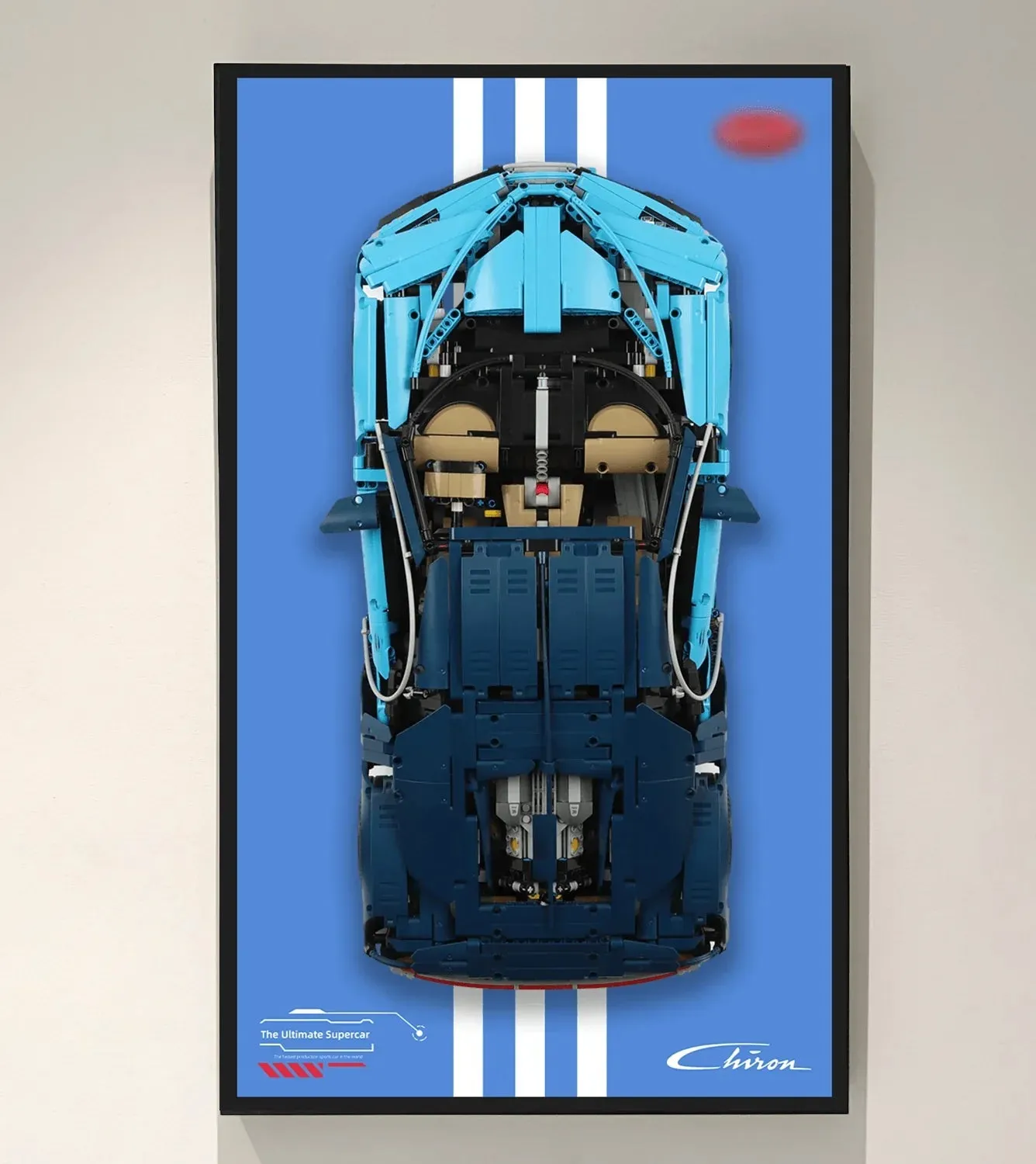 [Seria 3-ICONS] Ramka ekspozycyjna na ścianę do superaut LEGO Technic — 9
