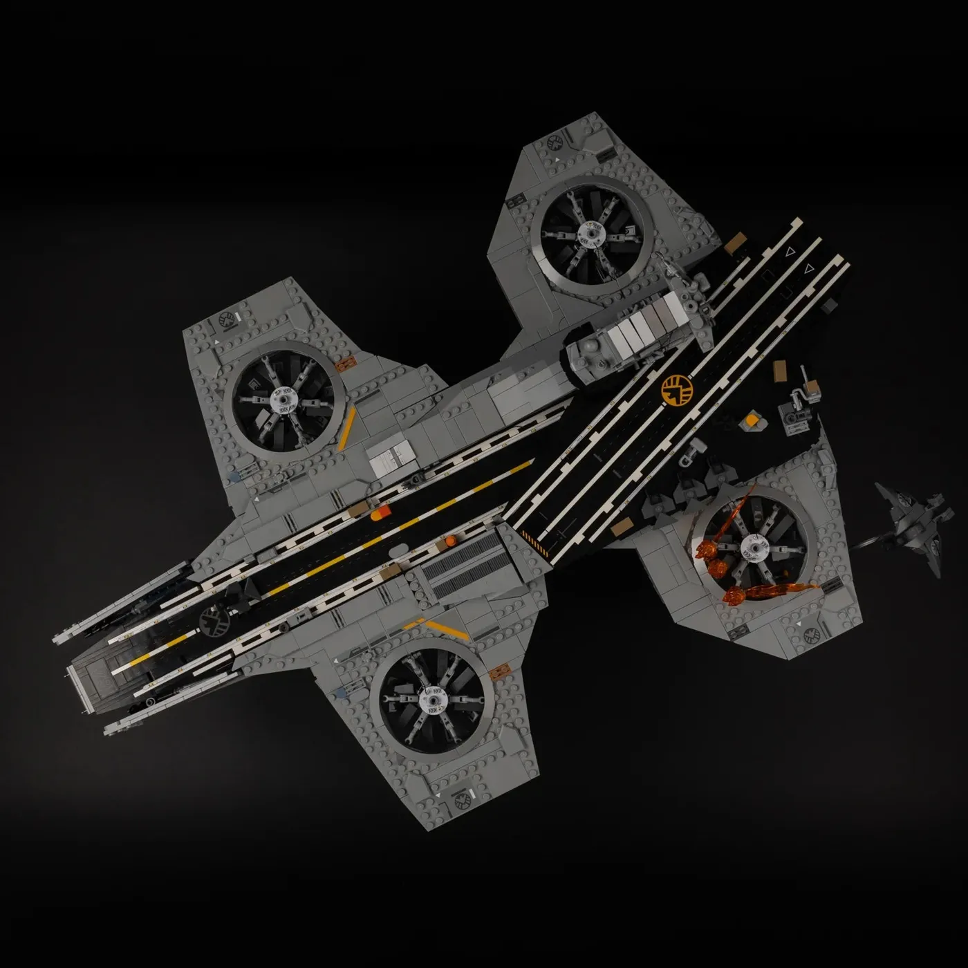 Premium Light Kit Compatible with LEGO Marvel S.H.I.E.L.D. Helicarrier 76354 — 7