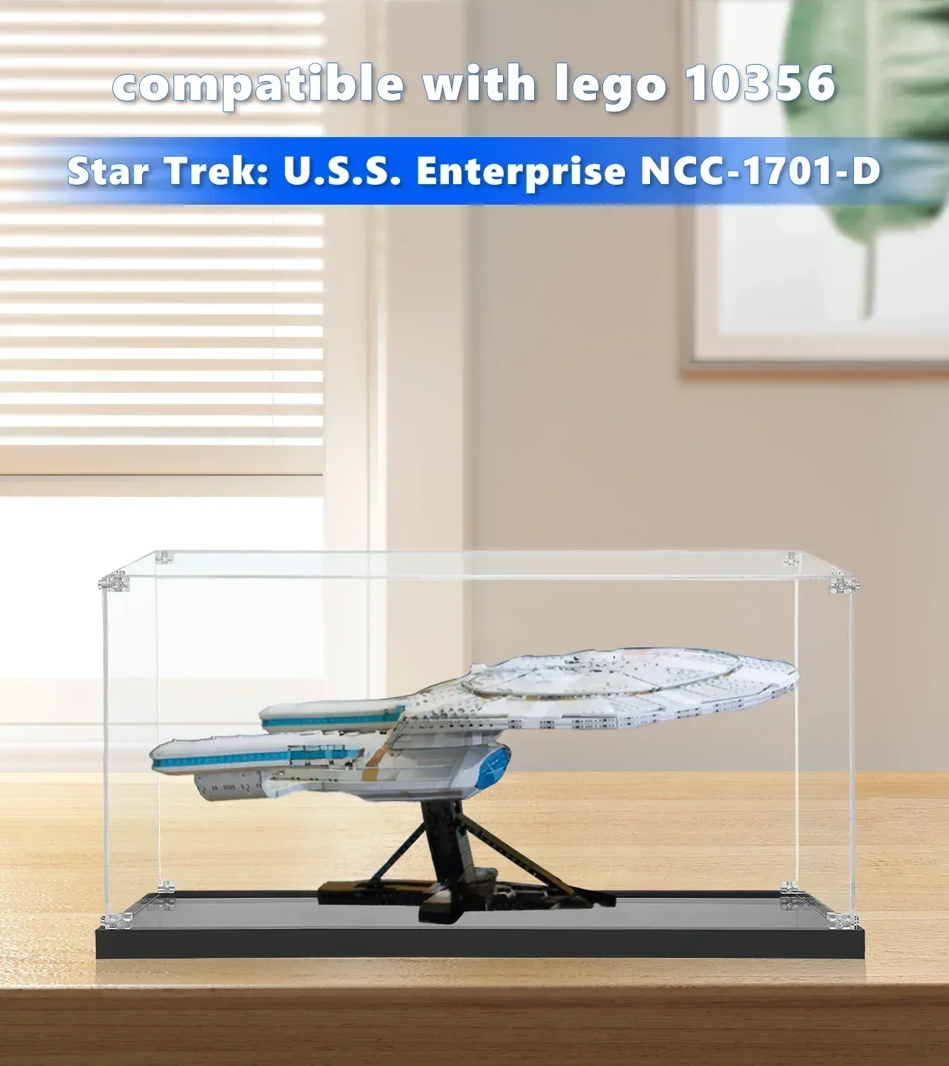 Display case compatible with LEGO® Icons Star Trek: U.S.S. Enterprise NCC-1701-D™ 10356 — 7