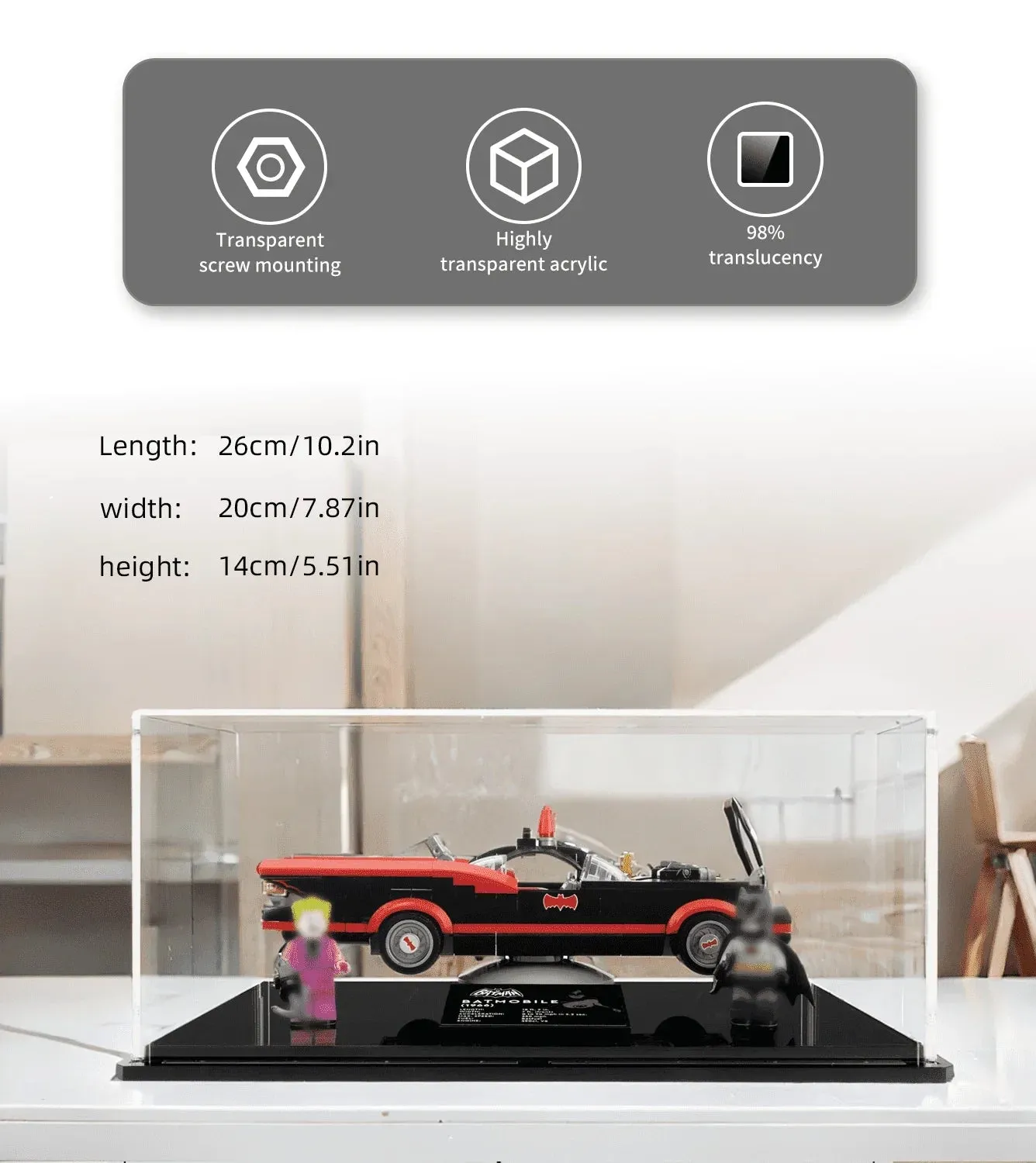 Eksponavimo dėžė Lego Batman Classic TV Series Batmobile 76188 — 6