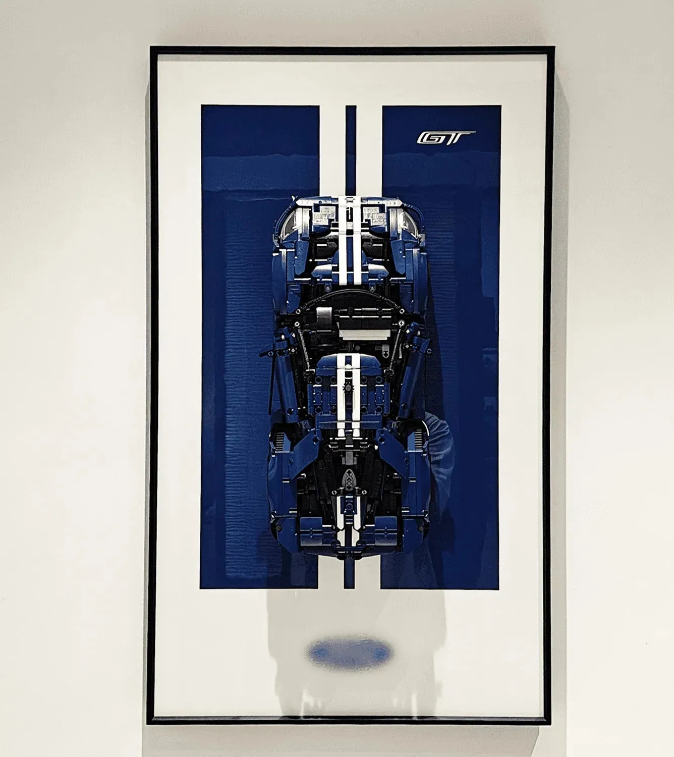 Väggmonterad displaytavla för LEGO 42154 Technic™ 2022 Ford GT LEGO-bil