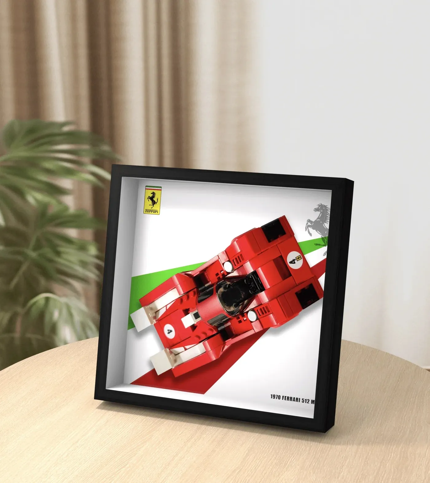 Auto-Displayrahmen für LEGO Speed Champions Ferrari 512 M 76906