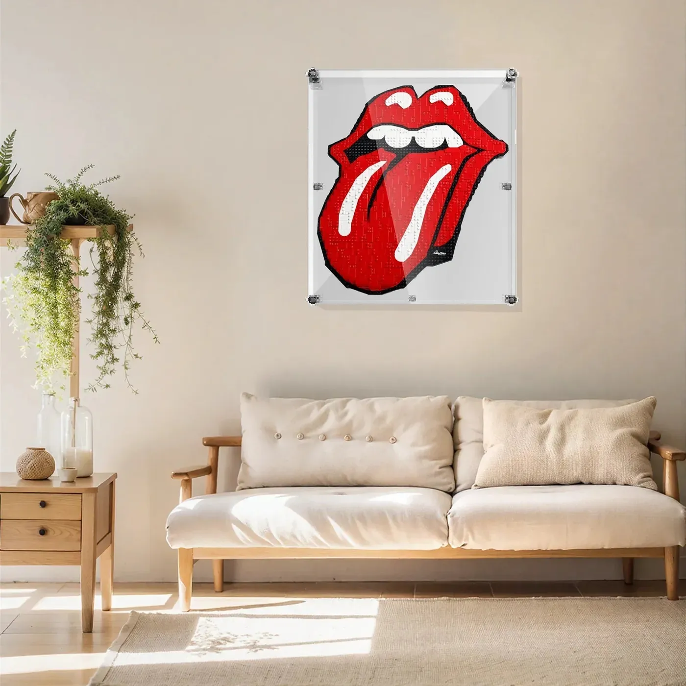 Premium väggmonterad montrar för LEGO® Art The Rolling Stones 31206 - KABO