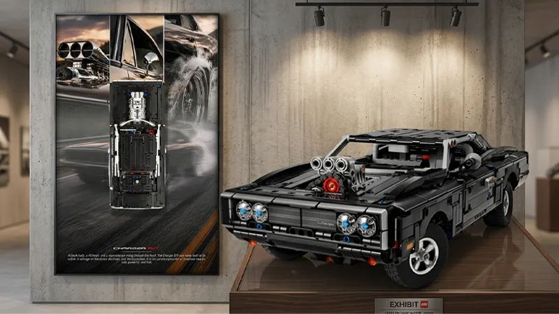 LEGO 42231 Wand-Displayrahmen Guide | Fast & Furious Dodge Charger Präsentation