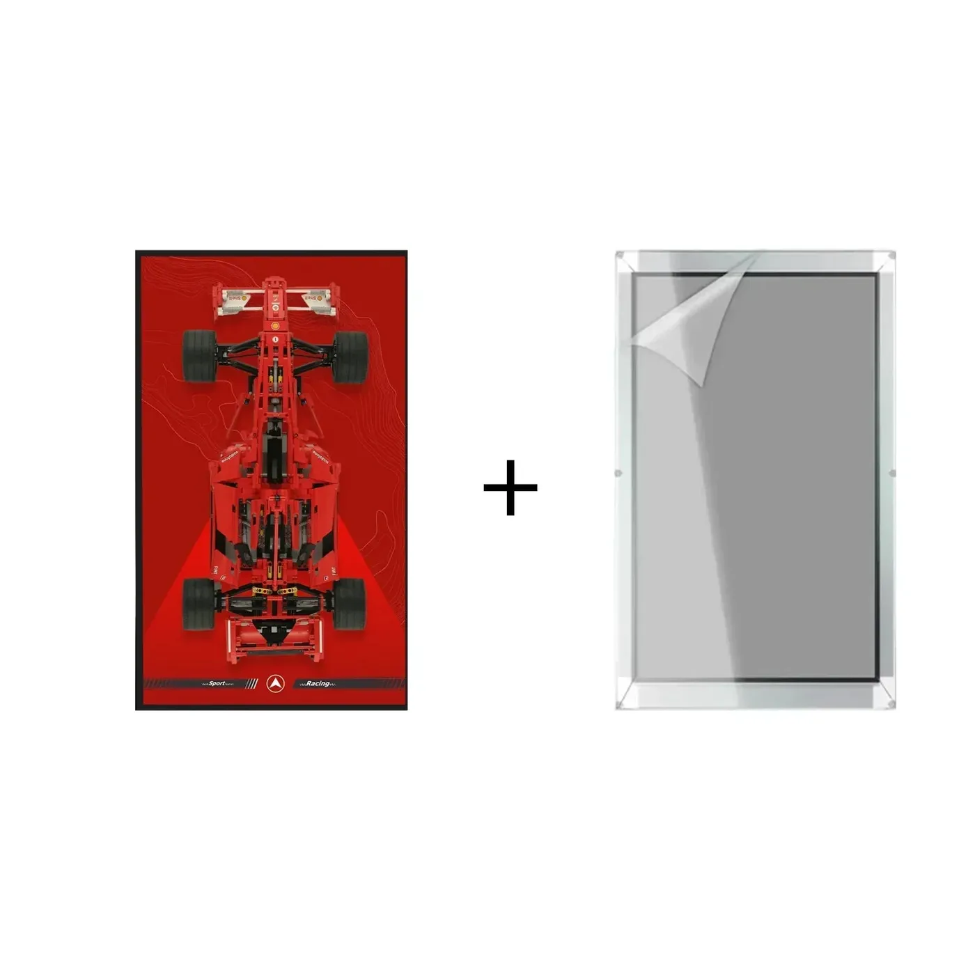 Wall Display Frame for LEGO Technic Ferrari F1 Racer 8674 — 3