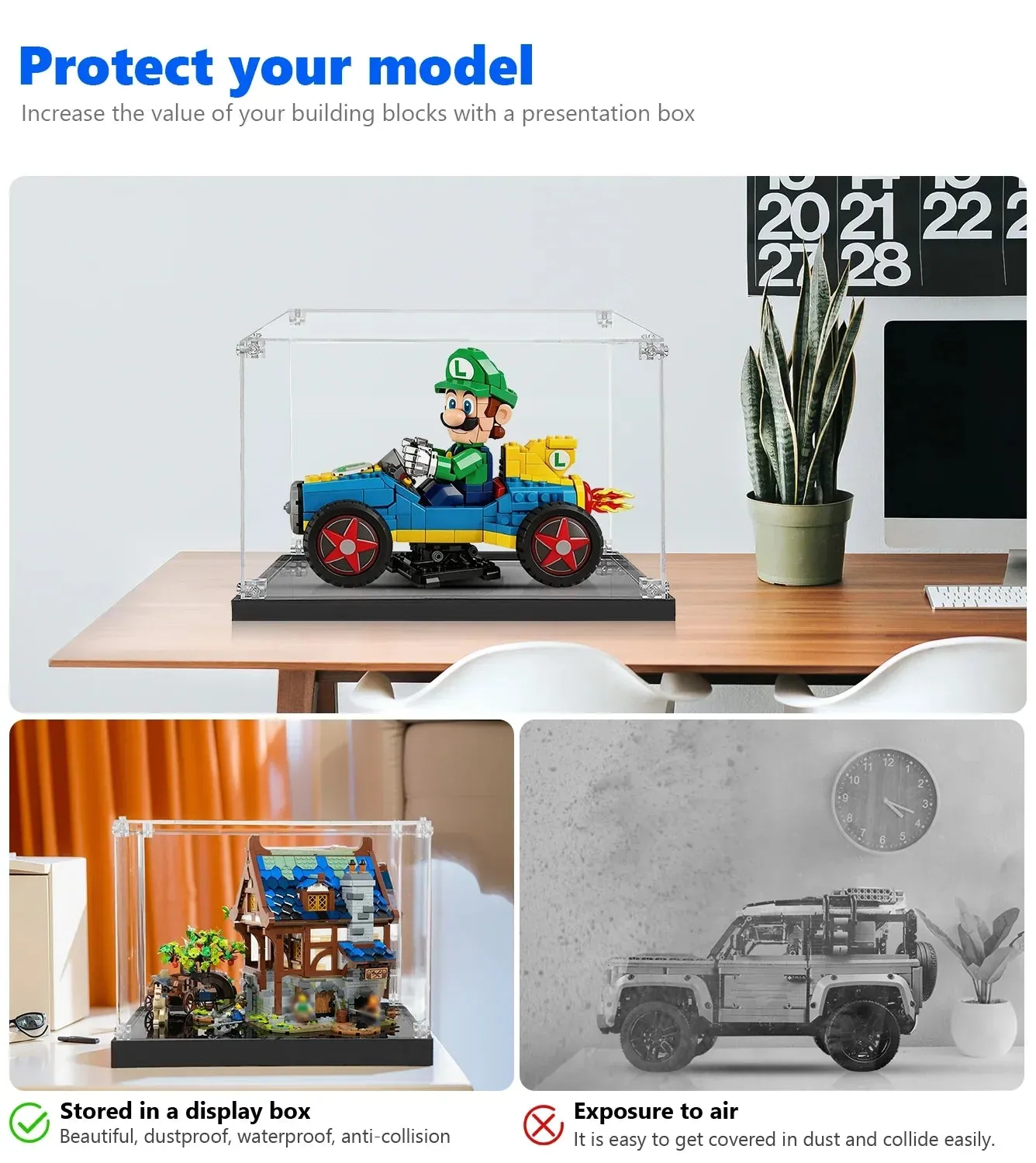 Display Case for LEGO® Super Mario™ Mario Kart™ – Luigi & Mach 8 72050 — 11