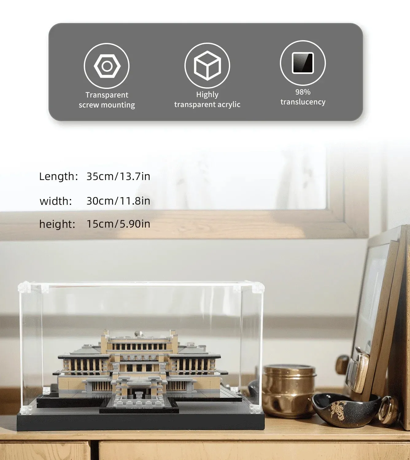 Eksponavimo dėžė Lego Architecture Imperial Hotel 21017 — 5