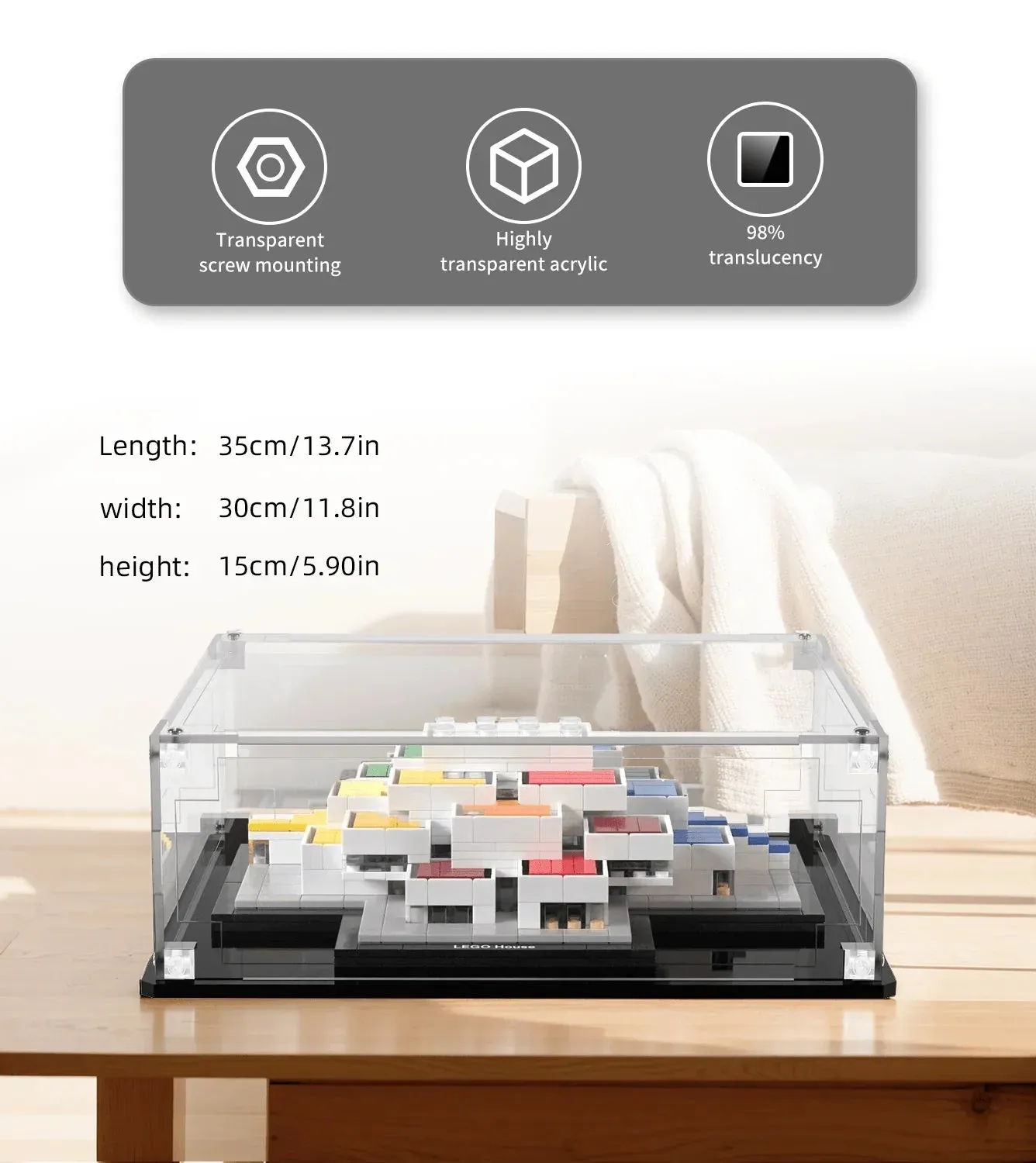 Gablota ekspozycyjna do Lego Architecture LEGO House 21037 — 4