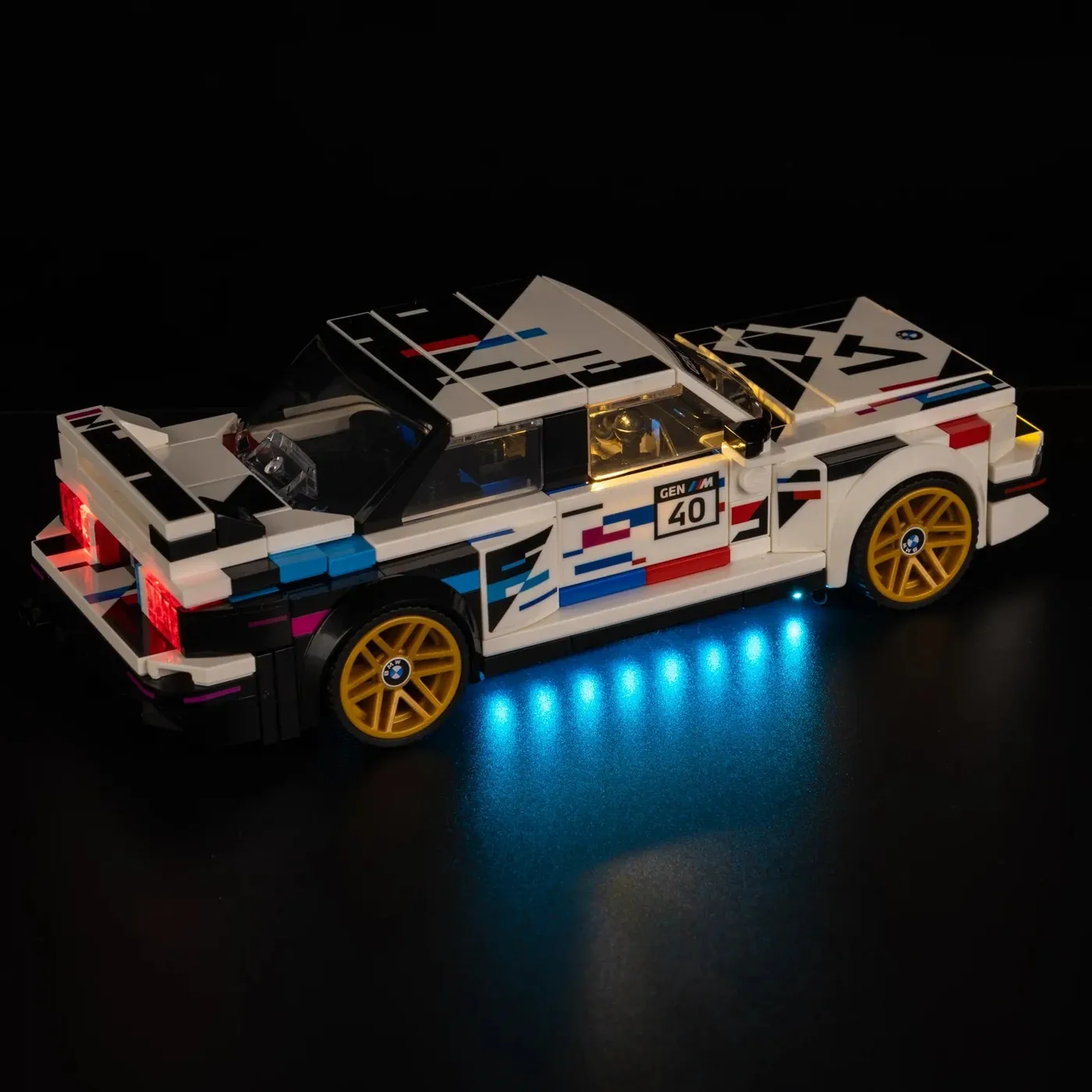 Premium-belysningskit kompatibelt med LEGO® Speed Champions BMW M3 (E30) 77263 — 11