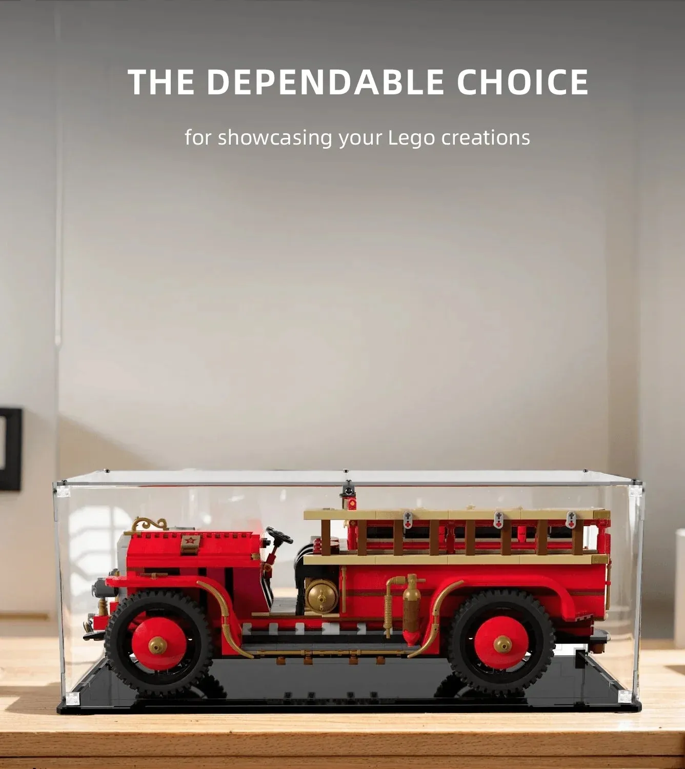 Vitrine für Lego Bricklink Antique Fire Engine BL 19002 — 3