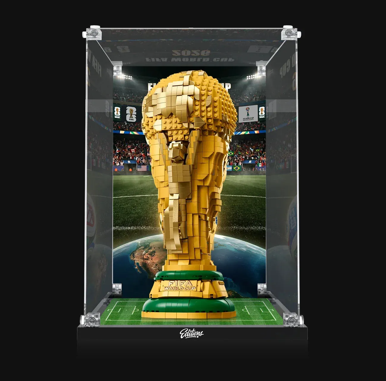 Premium eksponavimo dėžė, suderinama su LEGO® FIFA World Cup™ Official Trophy 43020 – 2026 m. leidimas — 4
