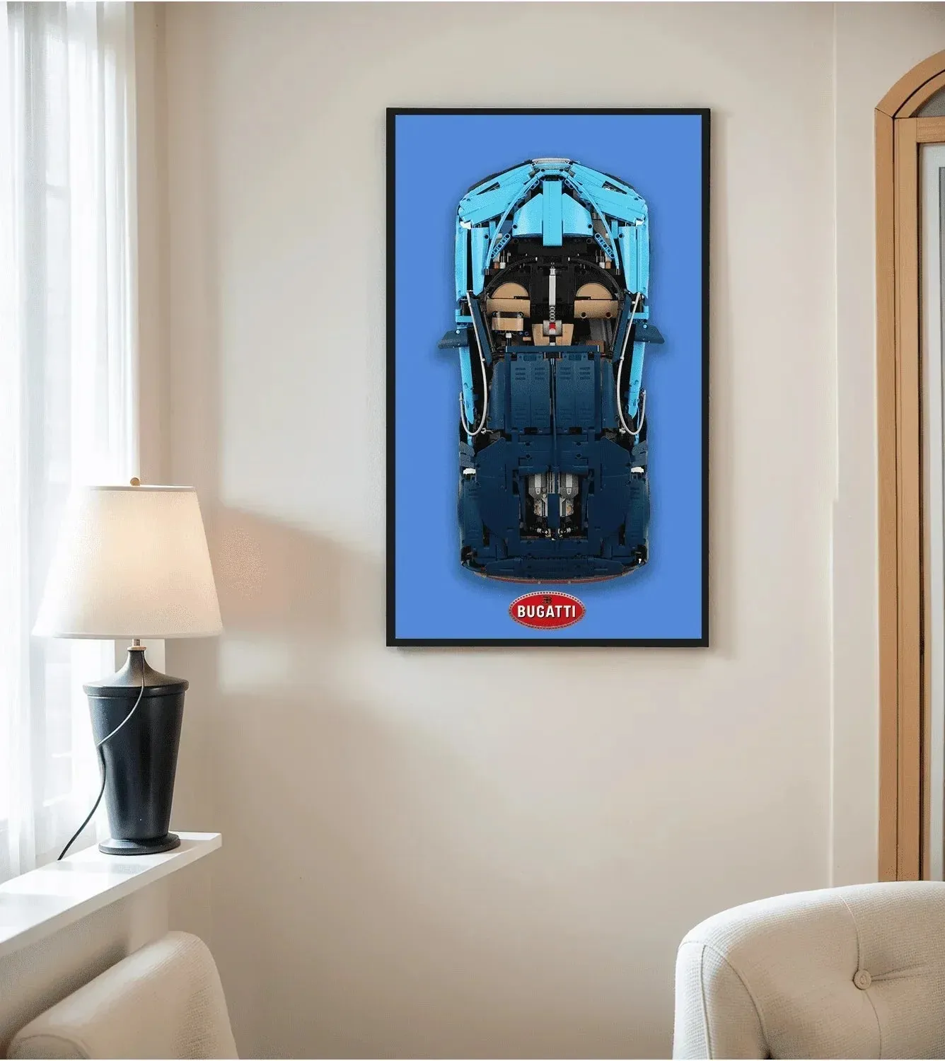 [Supercar Badge serija] Sieninis eksponavimo rėmas Lego Technic serijai (mastelis 1:8) 42083 42056 42143 42115 42172 — 6