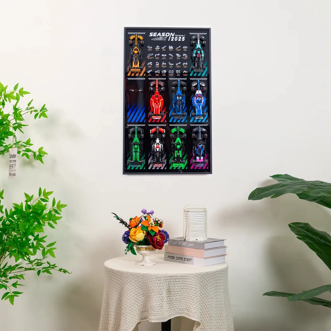Display wall frame for LEGO Speed Champion series Full Collection — 28