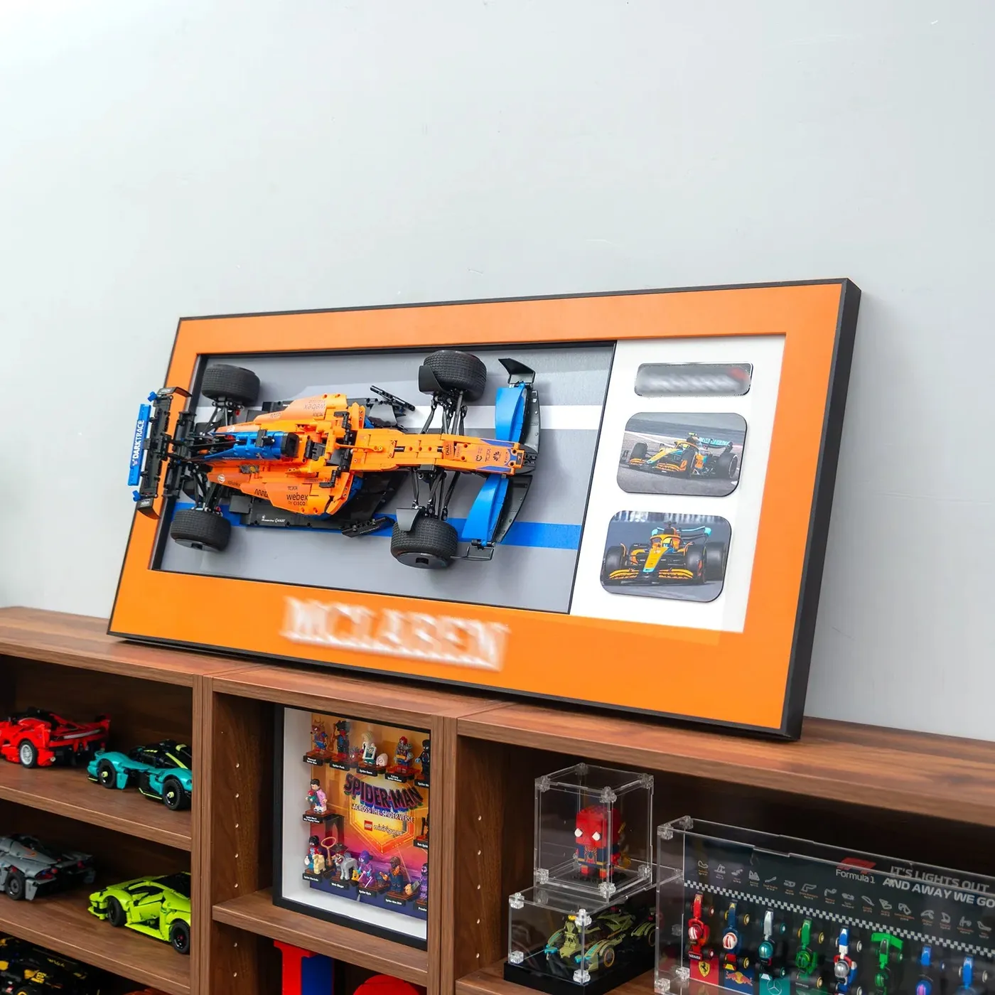 Sieninis eksponavimo rėmas Lego Technic™ McLaren Formula 1™ Race Car 42141 — 2