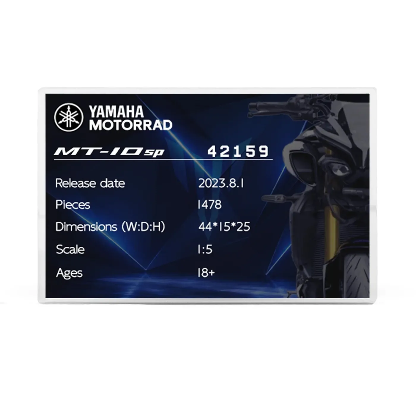 Monter för LEGO Technic™ Yamaha MT-10 SP 42159 — 2