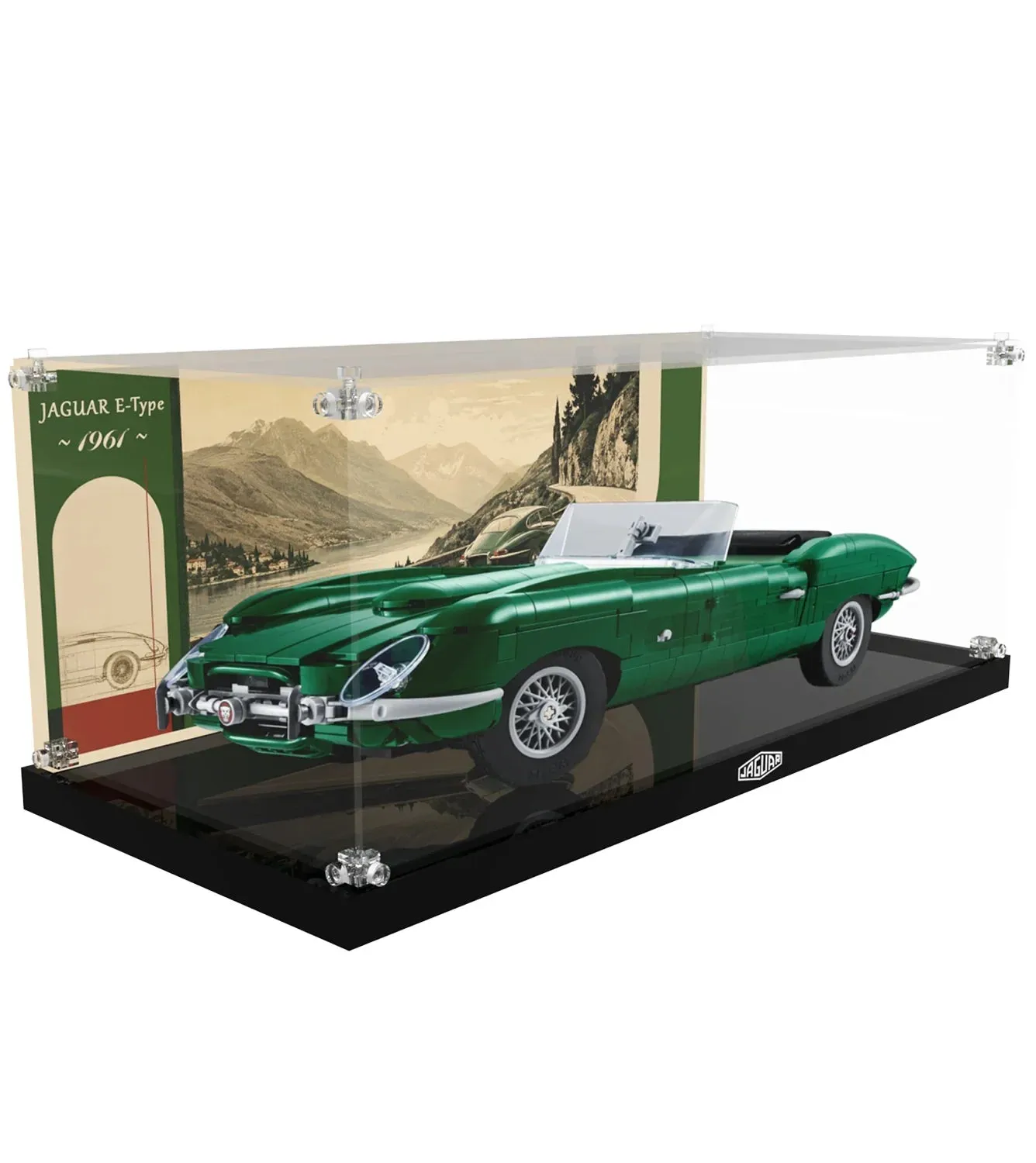 Display case for LEGO® Icons Jaguar E-Type 11381