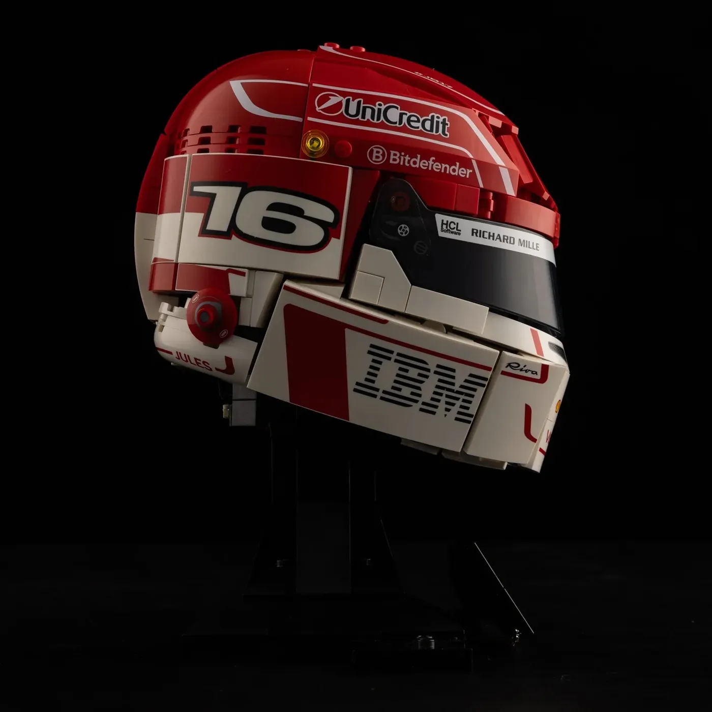 Zestaw oświetlenia Premium kompatybilny z LEGO® Editions Scuderia Ferrari HP Charles Leclerc Helmet 43014 — 11