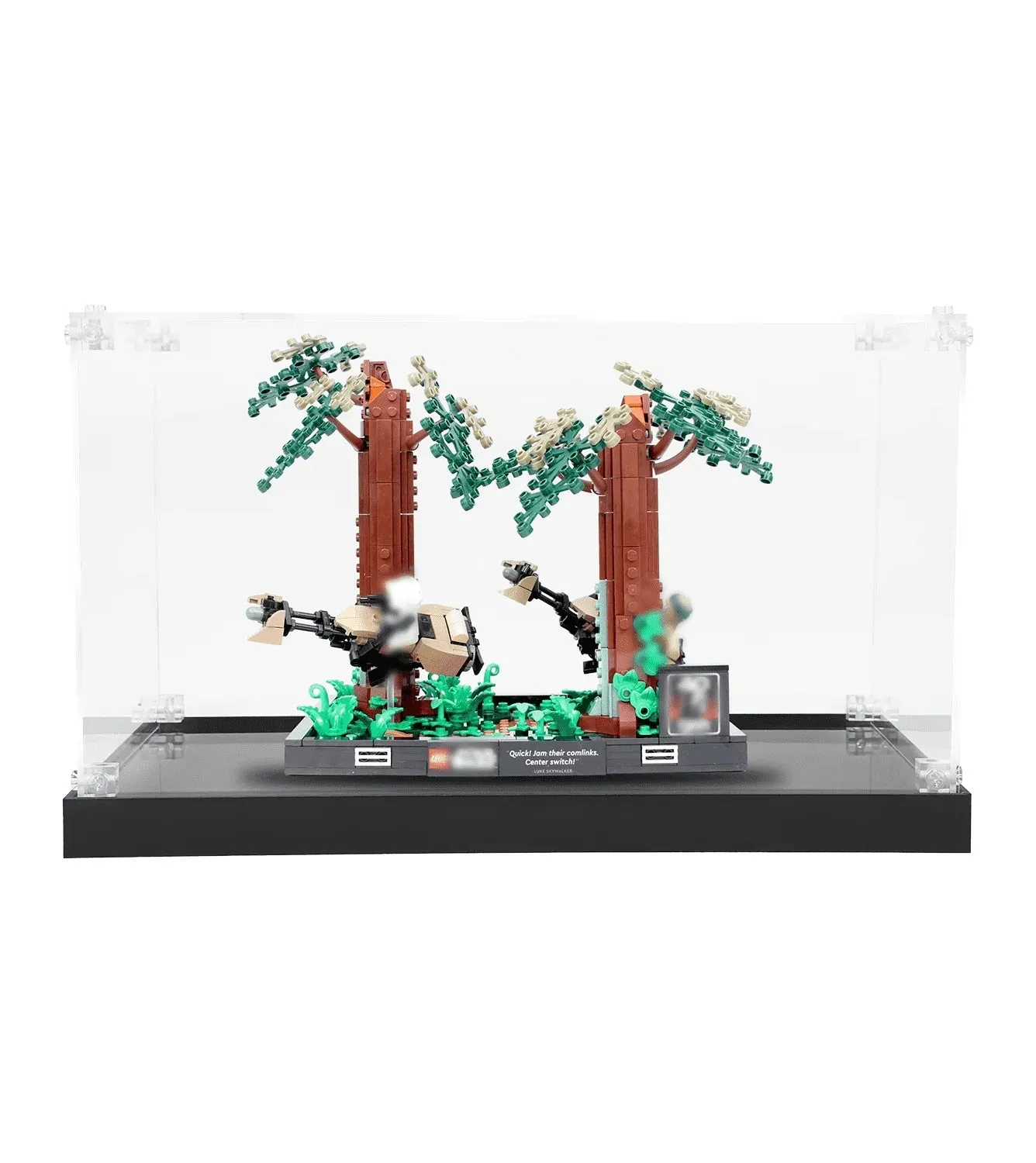 Vitrine für LEGO Star Wars Endor Speeder Chase Diorama 75353