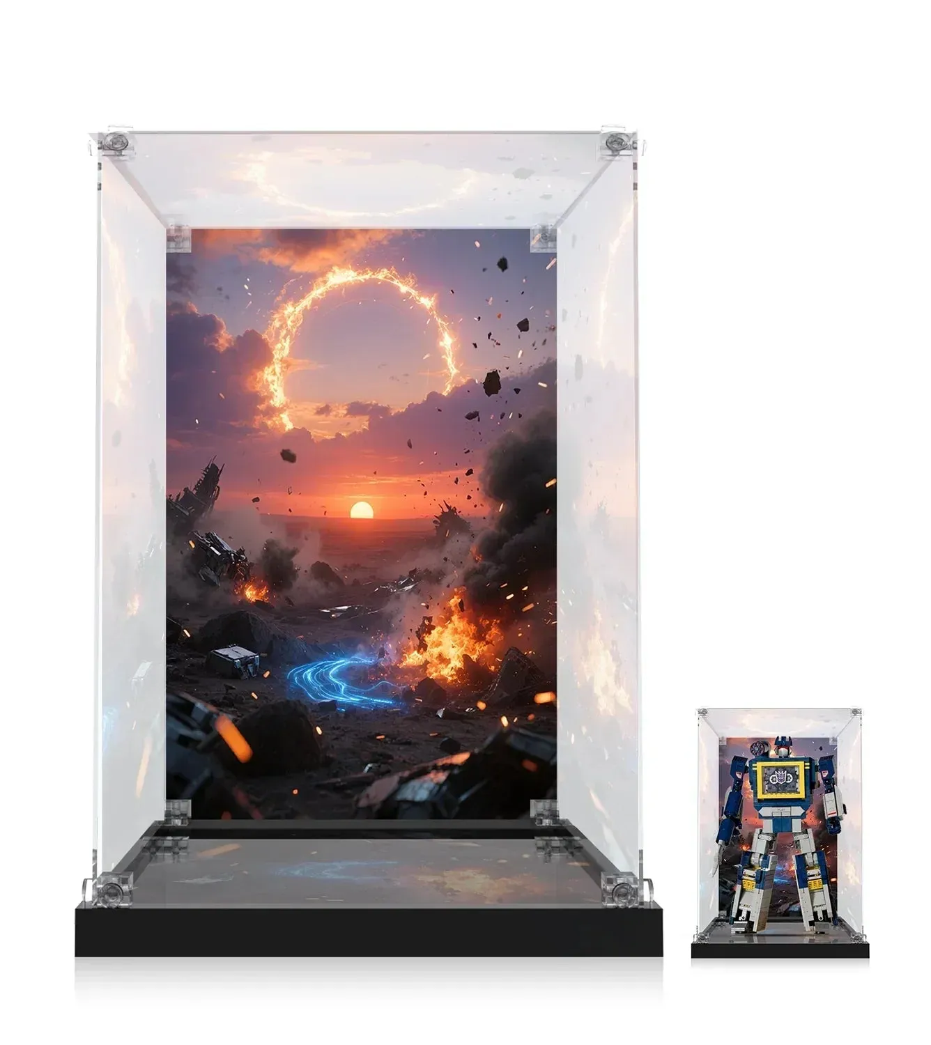 Display case for LEGO® Icons Transformers Soundwave 10358 — 3