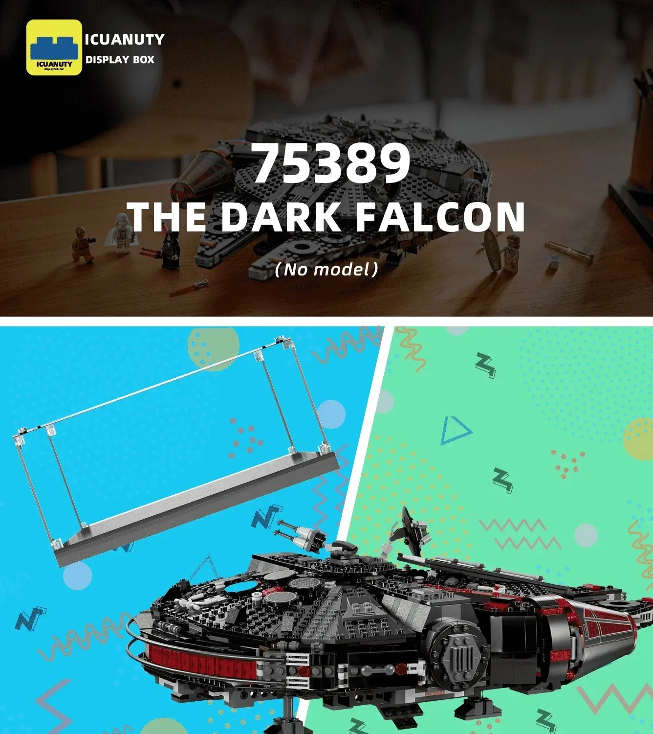 Vitrine für LEGO Star Wars The Dark Falcon 75389 — 5