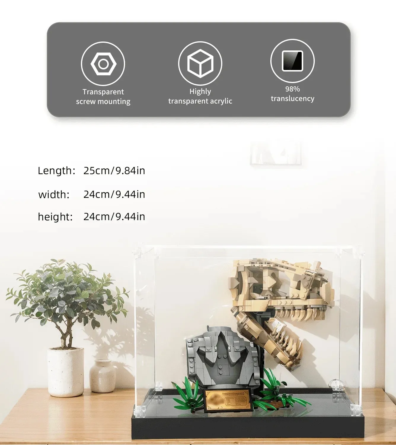 Eksponavimo dėžė Lego Dinosaur Fossils T. rex Skull 76964 — 6
