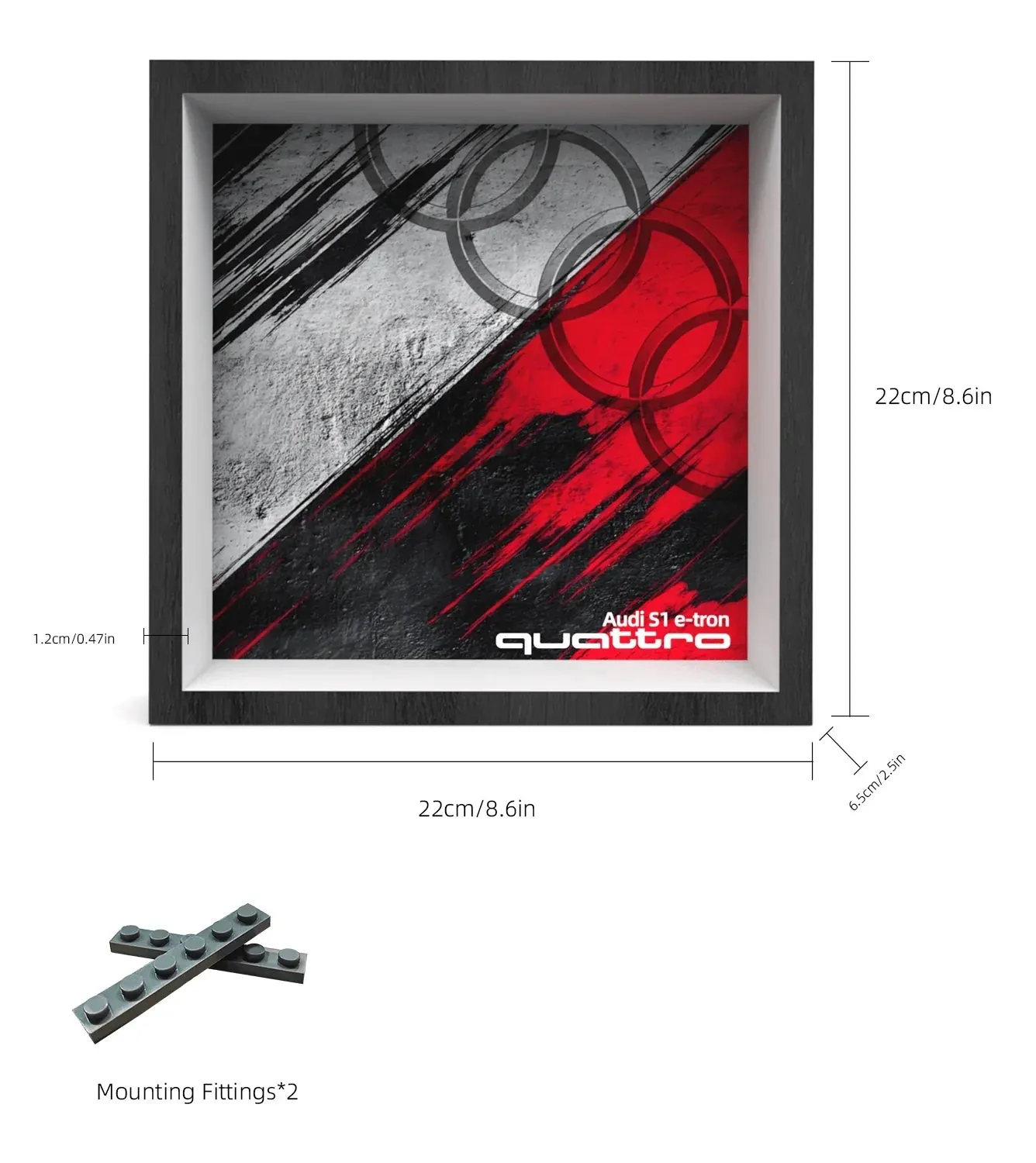 Display Car Frame for Lego Speed Champions 2024 Audi S1 e-tron quattro 76921 — 2