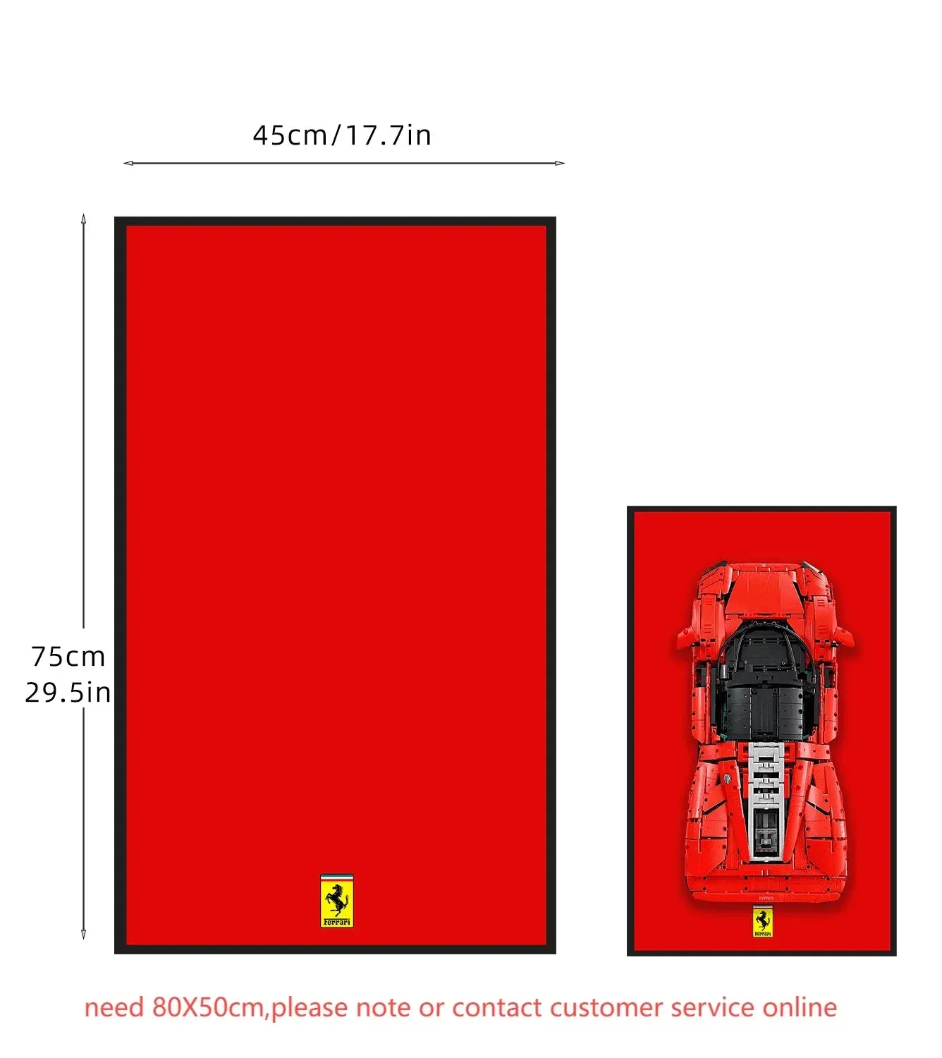 Ramka ekspozycyjna na ścianę do LEGO 42143 Technic™ Ferrari Daytona SP3 — 13