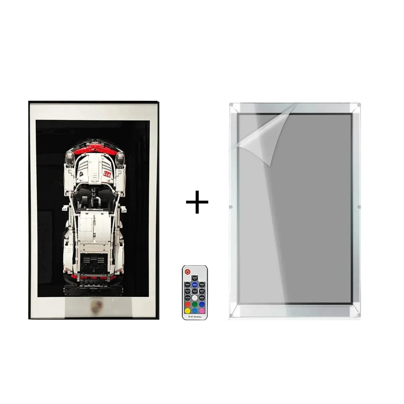 Väggfäste för exponering av LEGO 42096 Technic™ Porsche 911 RSR — 12