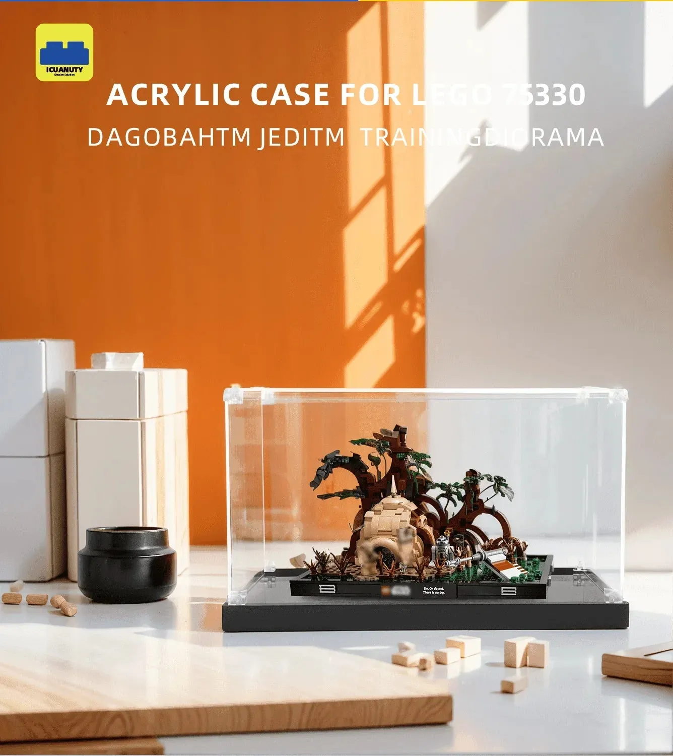 Gablota ekspozycyjna do Lego Star Wars Dagobah Jedi Training Diorama 75330 — 2