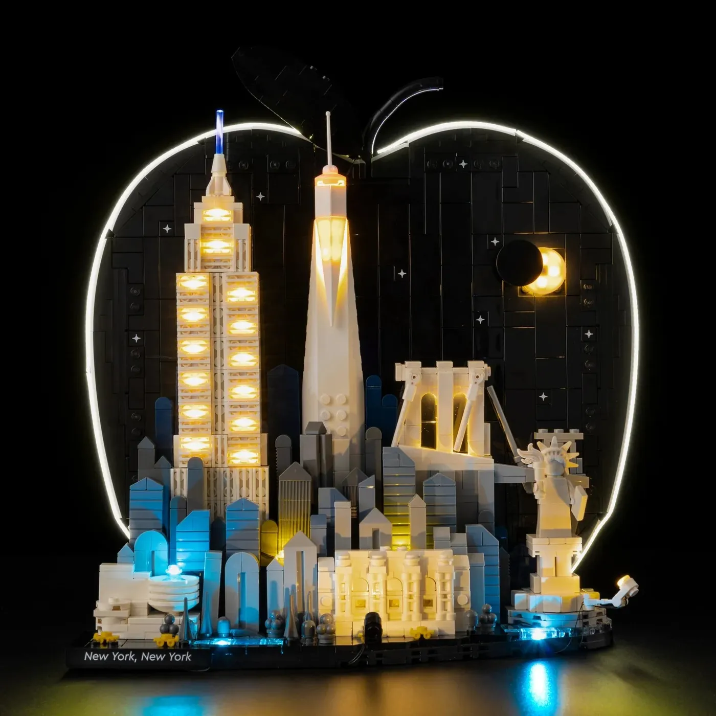 Premium-belysningskit kompatibelt med LEGO Architecture New York City – The Big Apple 21066 — 6