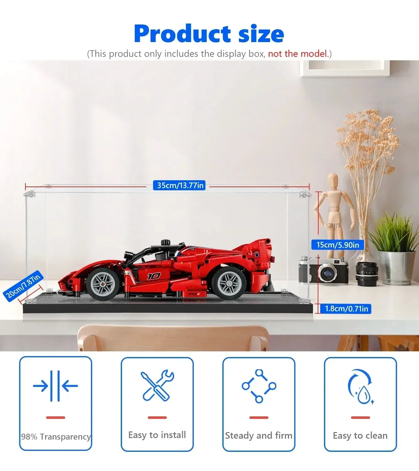 Gablota ekspozycyjna do LEGO® Technic™ Ferrari FXX K 42212 — 4