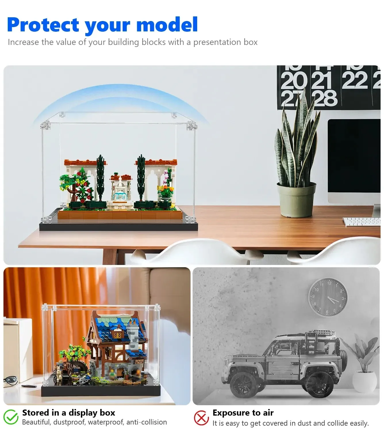 Vitrine für LEGO® Icons Fountain Garden 10359 — 3
