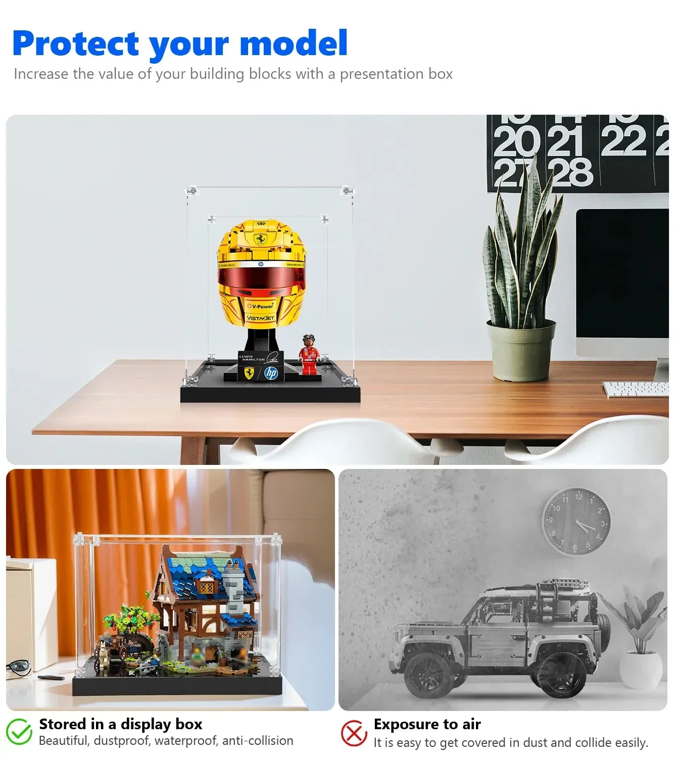 Eksponavimo dėžė LEGO® Ferrari HP Lewis Hamilton Helmet 43022 — 12