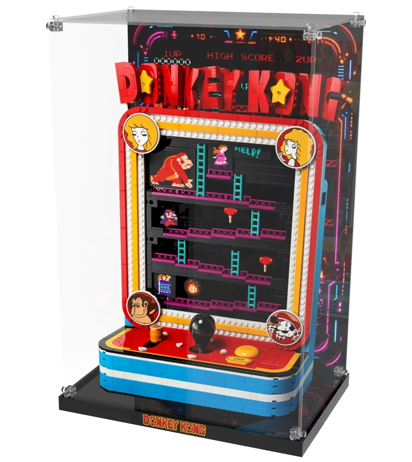 Vitrine für LEGO® Super Mario™ Donkey Kong™ Arcade 72051 — 2