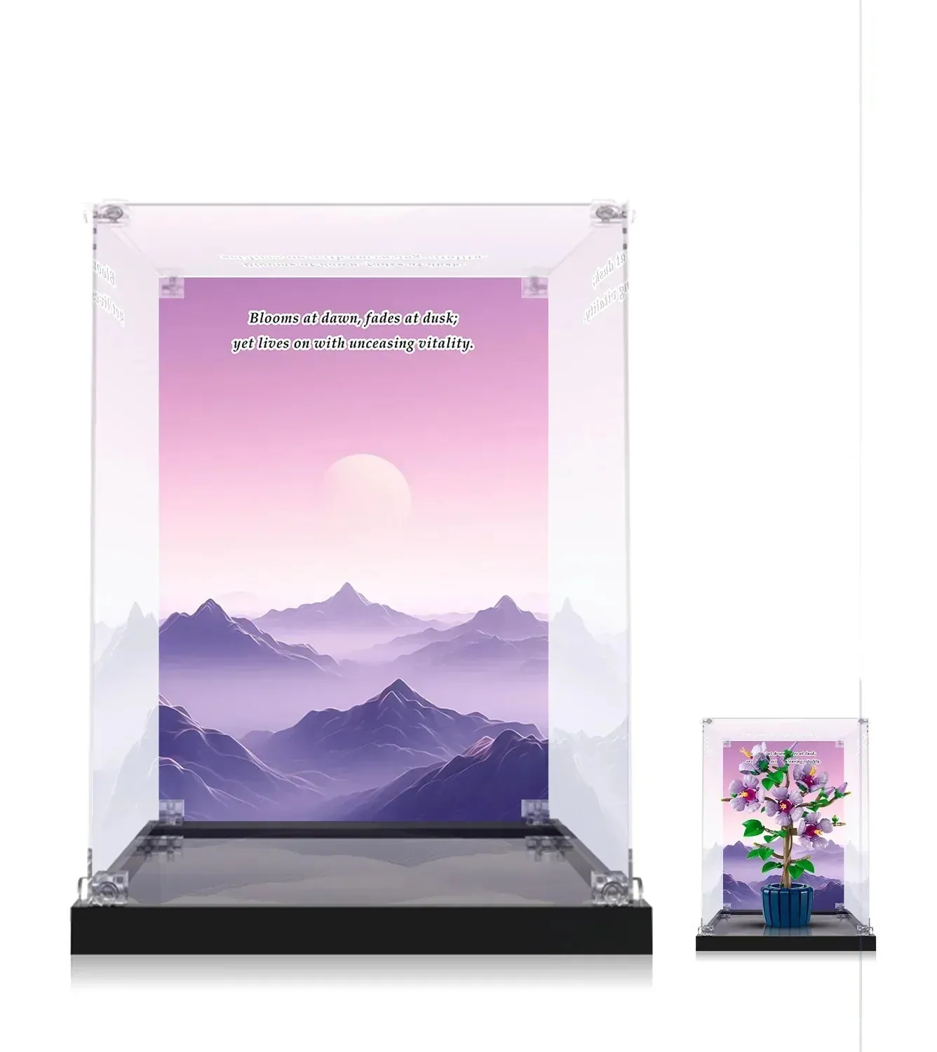 Display case for LEGO The Botanical Collection Hibiscus 10372 — 2