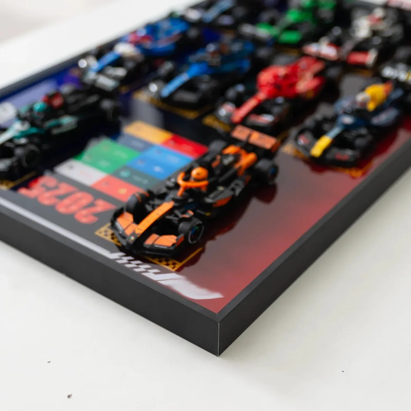 Display wall frame for LEGO Speed Champion series Full Collection — 22