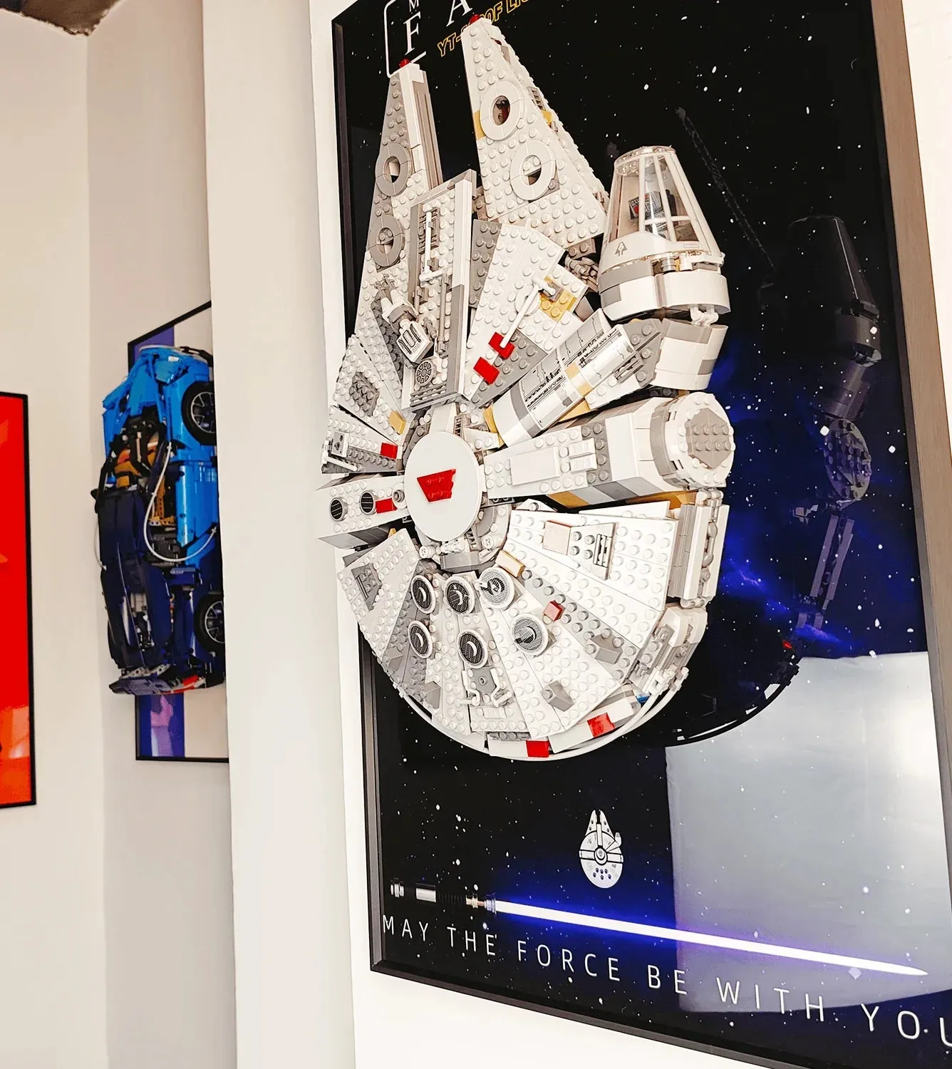 Wand-Displayrahmen für Lego 75257 Star Wars Millennium Falcon — 7