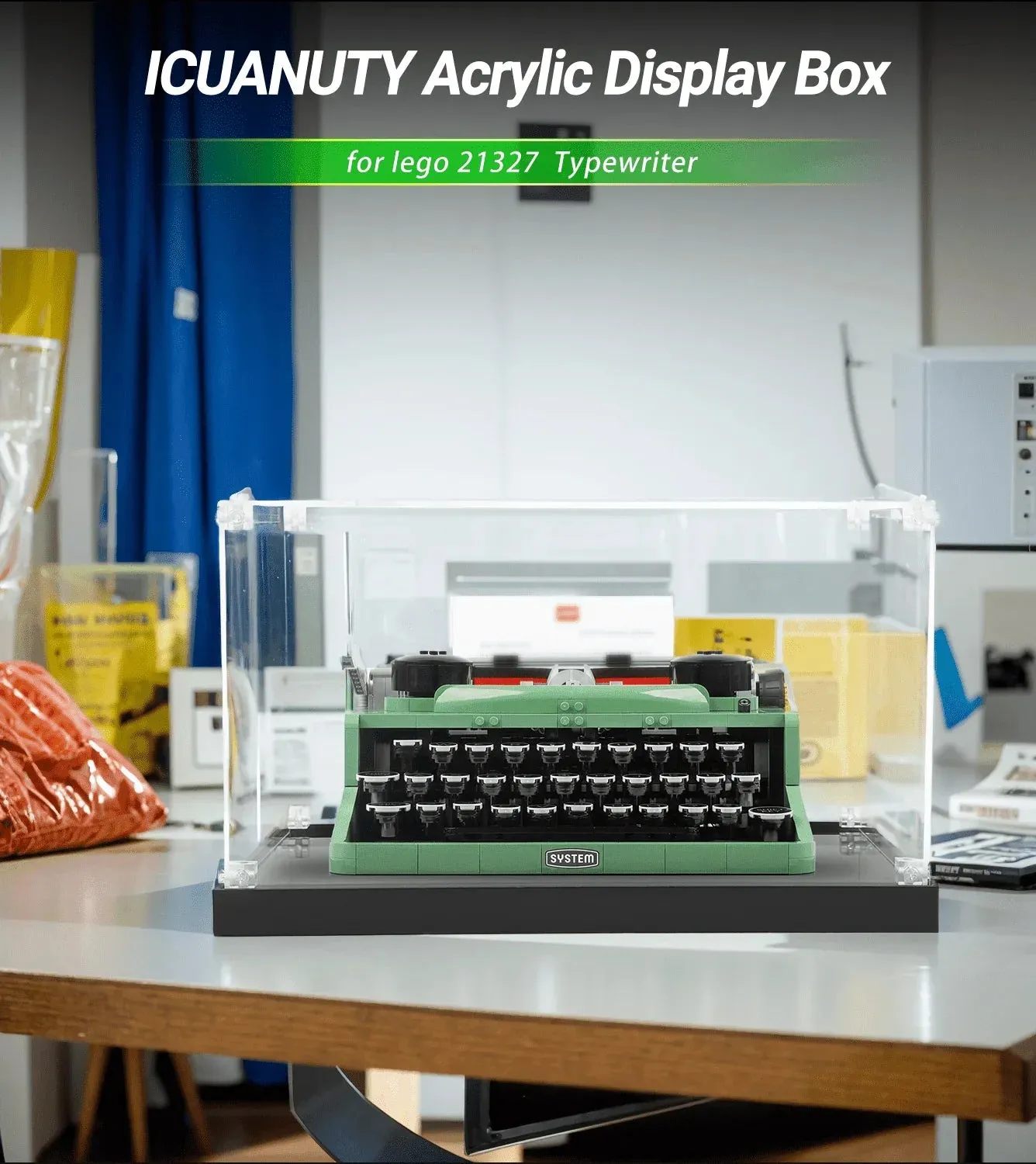 Vitrine für LEGO Ideas Typewriter 21327 — 3