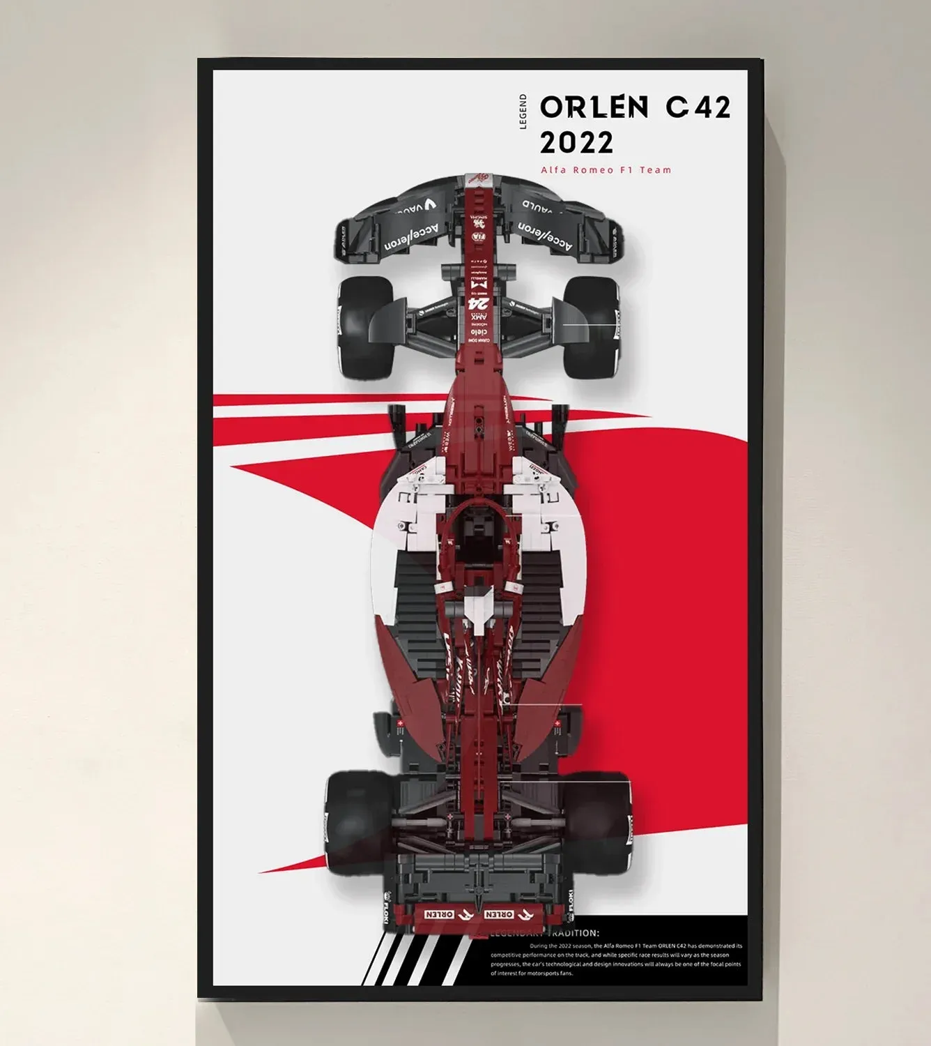 Väggmonterad displayram för Alfa Romeo F1 Team ORLEN C42 C64005 — 8