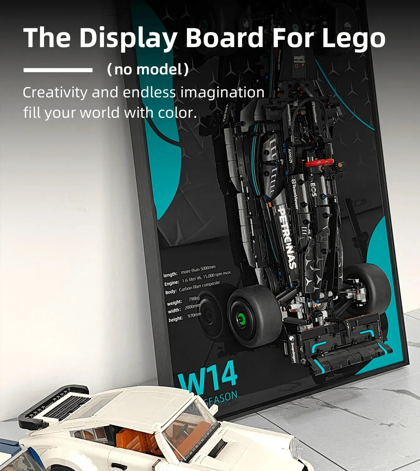 Sieninis eksponavimo rėmas LEGO Mercedes-AMG F1 W14 E (42171) — 6
