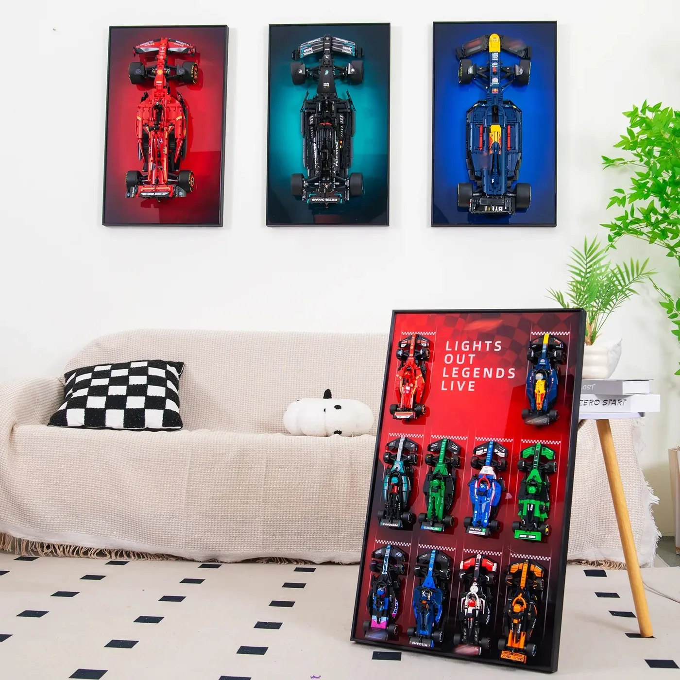 Display wall frame for LEGO Speed Champion series Full Collection — 5