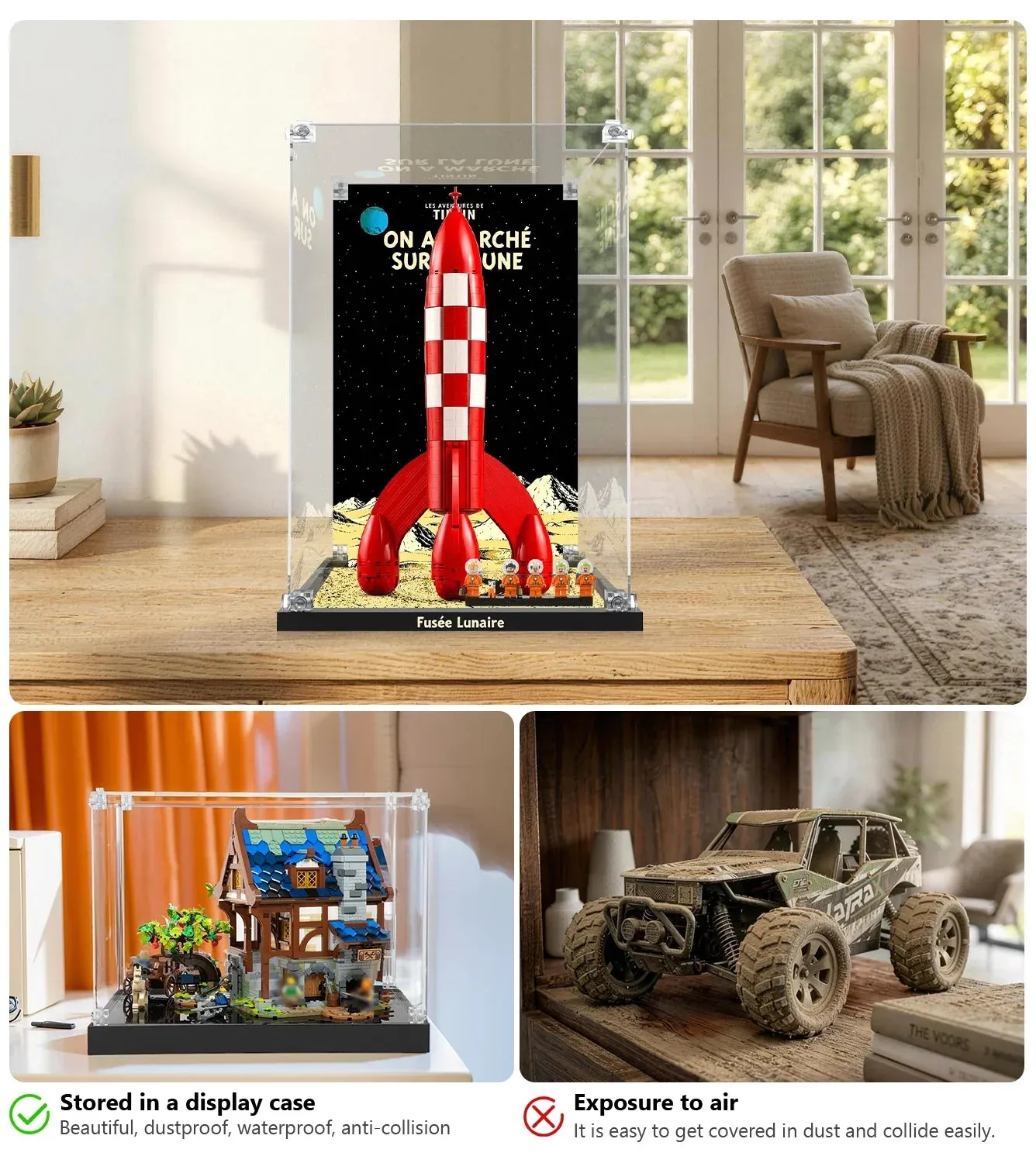 Eksponavimo dėžė LEGO® Ideas Tintin® Moon Rocket #21367 (prancūziška versija) — 4