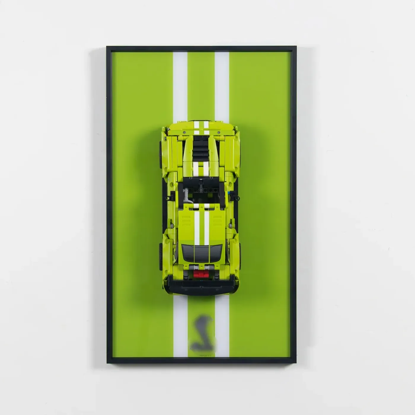 Wand-Displayrahmen kompatibel mit LEGO® Technic™ Ford Mustang Shelby® GT500® 42138